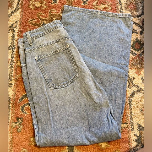 Eve Denim High Rise Wide Leg Charlotte Cotton Jeans - Made in USA - Picture 4 of 12